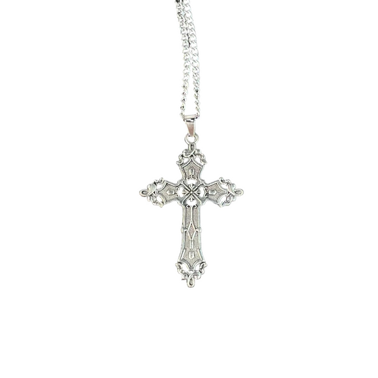 Rococo Cross Necklace