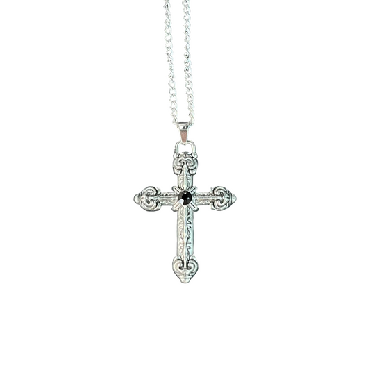 Baroque Cross Necklace