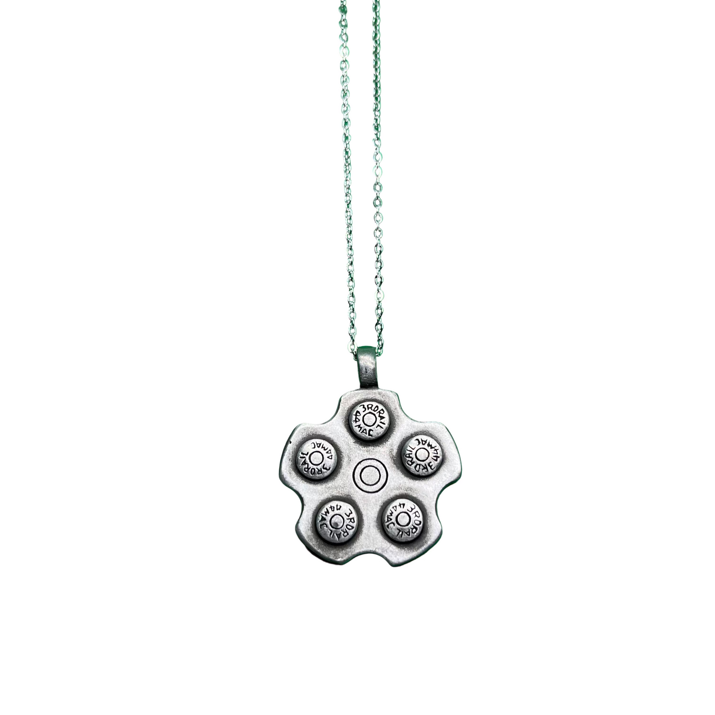 Revolver Cylinder Necklace
