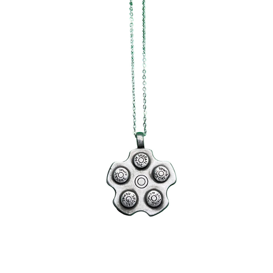 Revolver Cylinder Necklace