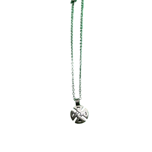 Silver Crossed Necklace