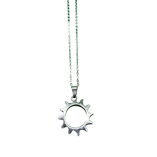 Silver Sun Necklace