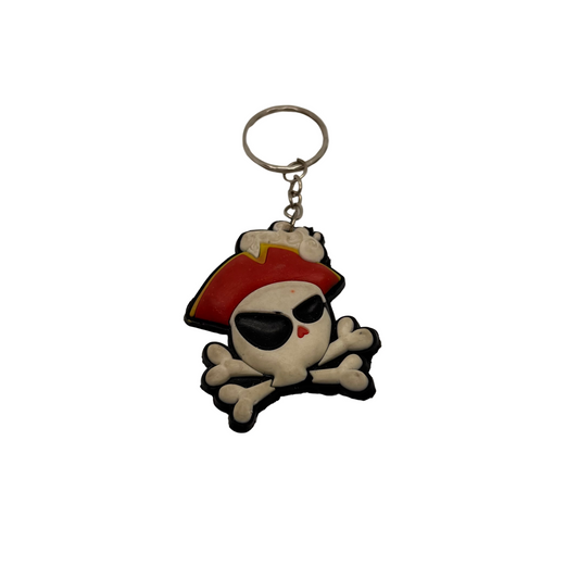 Commander Skull Keychain
