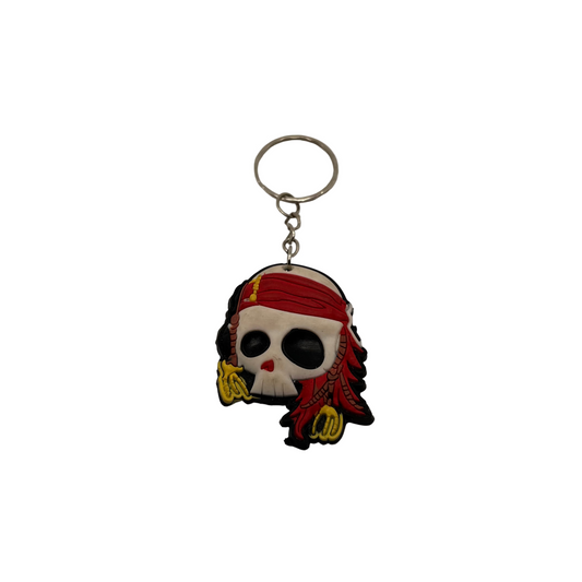 Bandit Skull Keychain