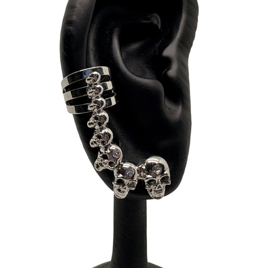 Skull Earcuff and Earing