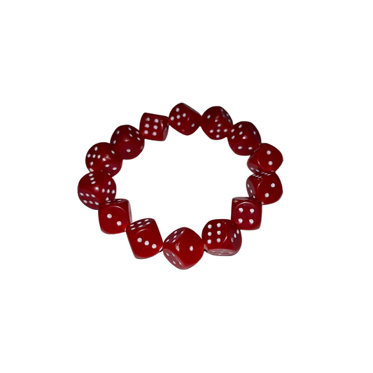 Big Red Dice Bracelet