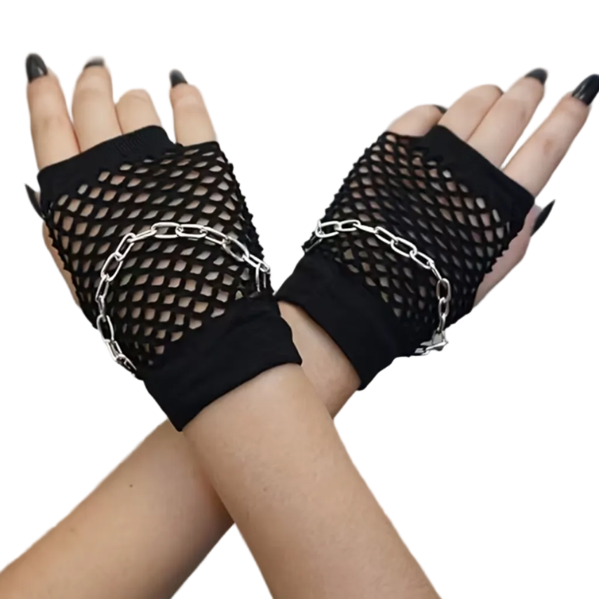Chained Mesh Gloves