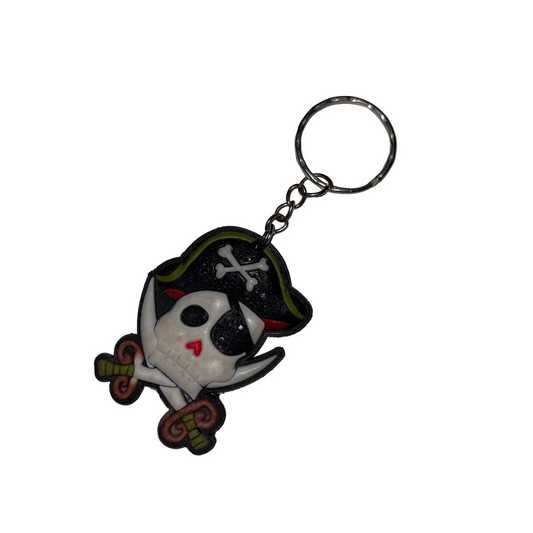 Pirate Skeleton Keychain