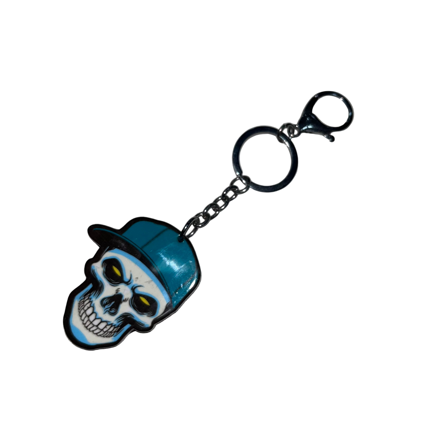 Skater Skull Keychain