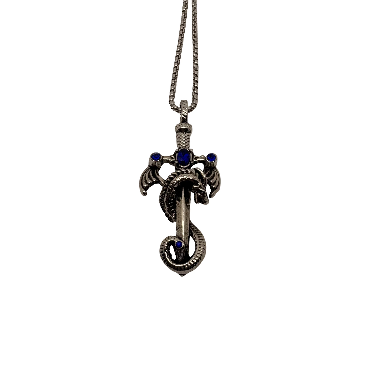 Jewelled Sword Dragon Necklace