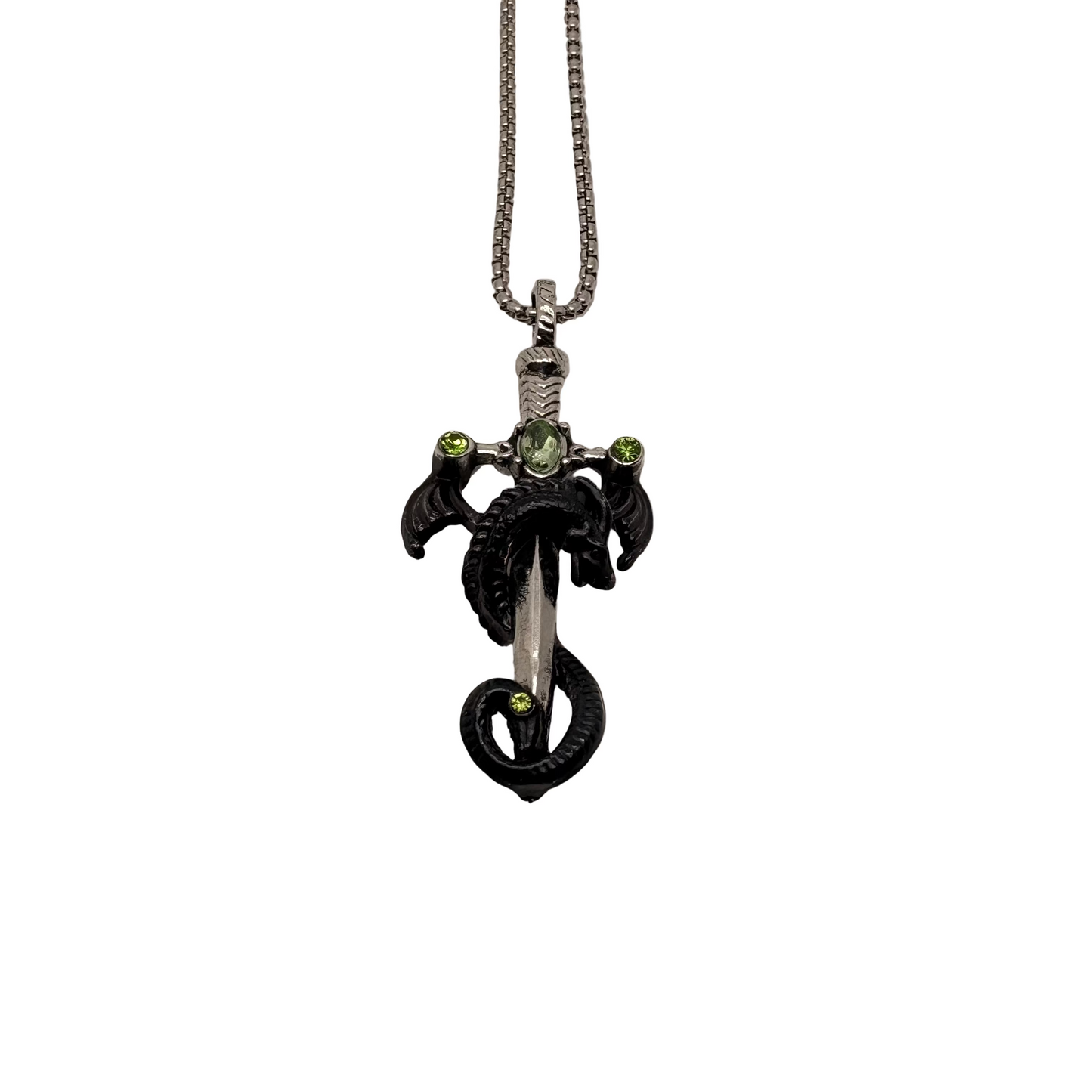Jewelled Sword Dragon Necklace