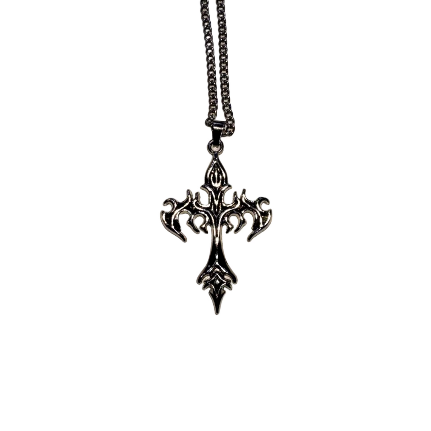 Cyber Sygil Cross Necklace