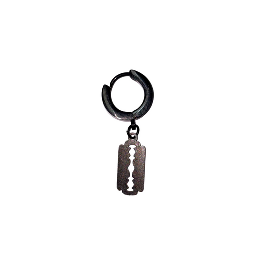 Razor Black Earring