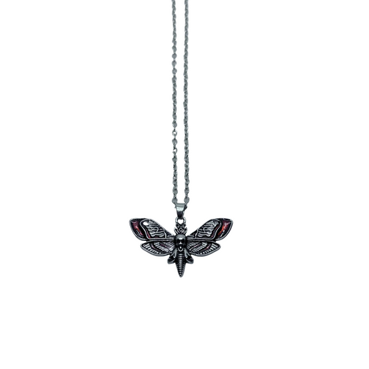 Red Death Moth Necklace