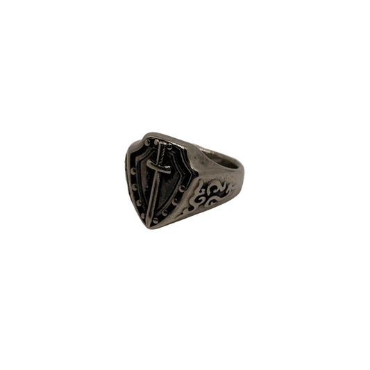 A53 Bladed Shield Ring