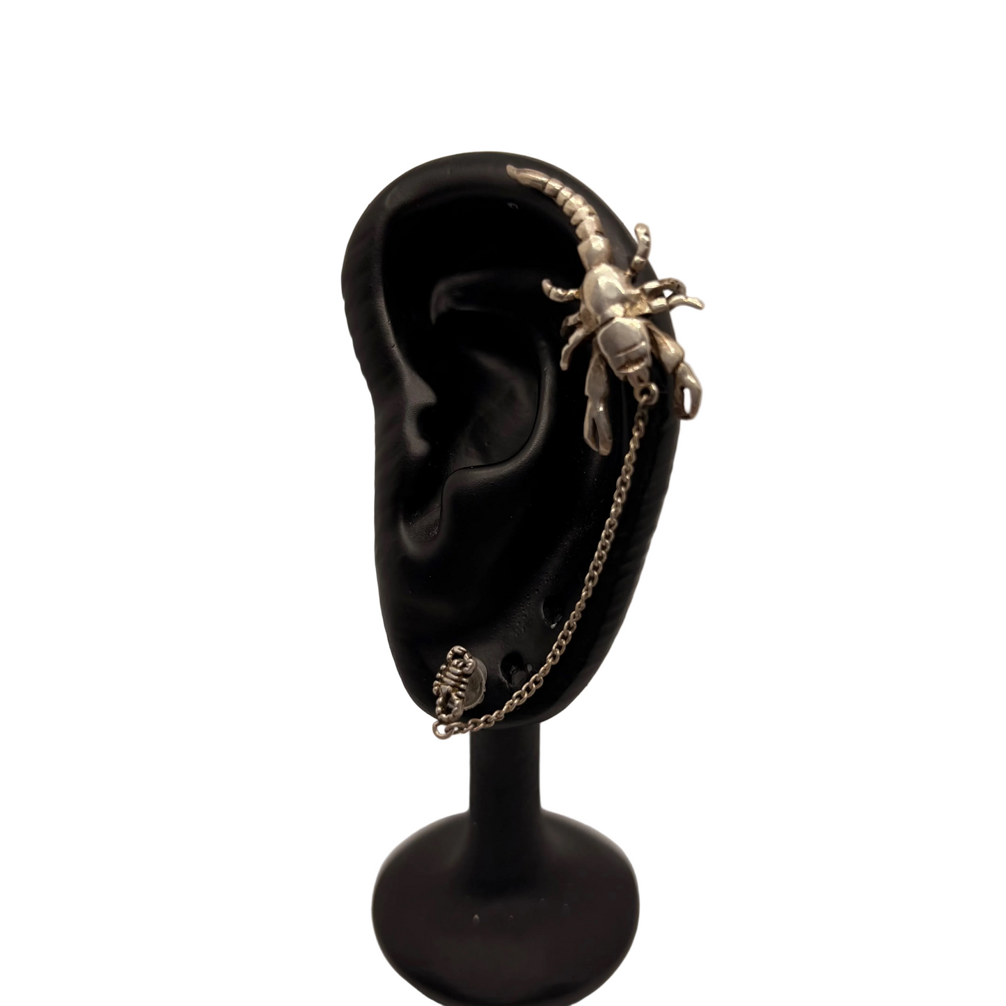 Silver Chained Ear Cuffs