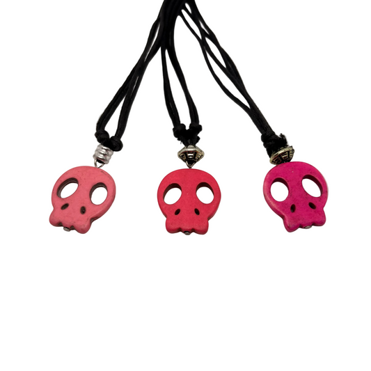 Pink Skull Necklace
