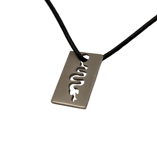Snake Tag Necklace