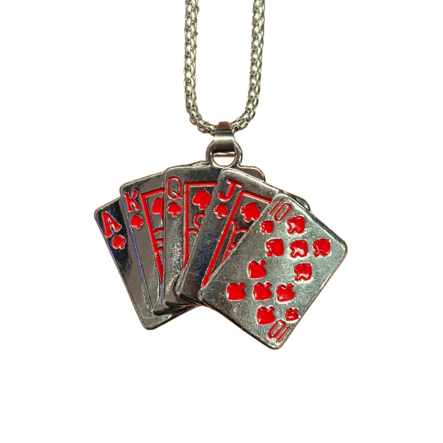 Red Royal Flush Necklace