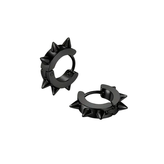 Spiked Black Earring
