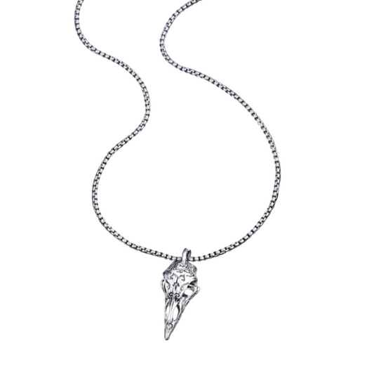 Raven Head Necklace