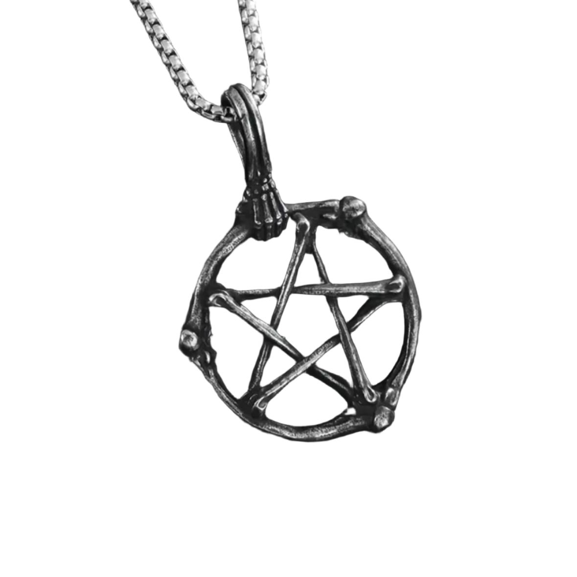 Dead Hand Pentagram Necklace