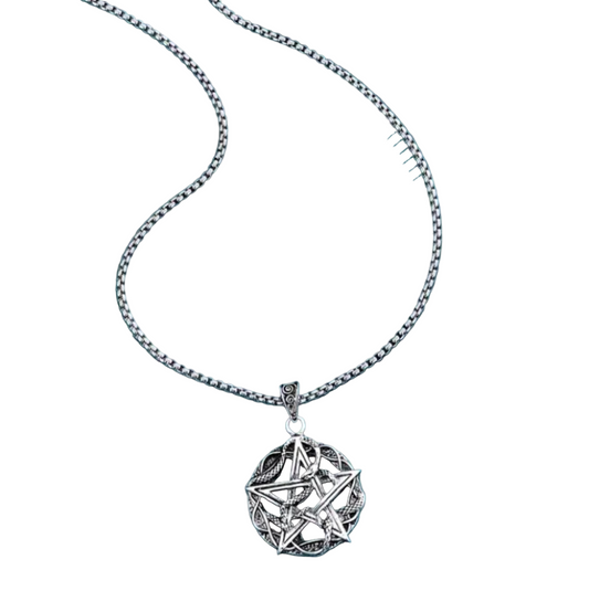 Snaked Pentagram Necklace