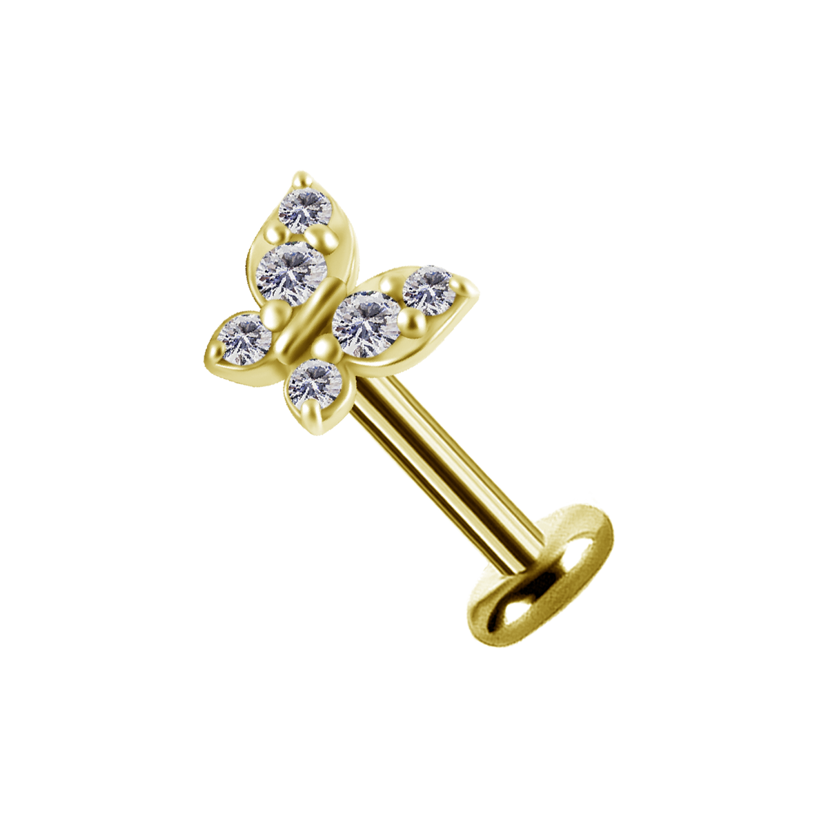 Helix Butterfly Gold Piercing