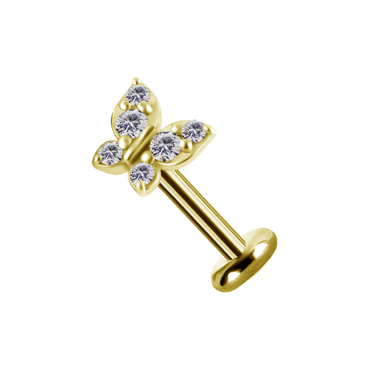 Helix Butterfly Gold Piercing