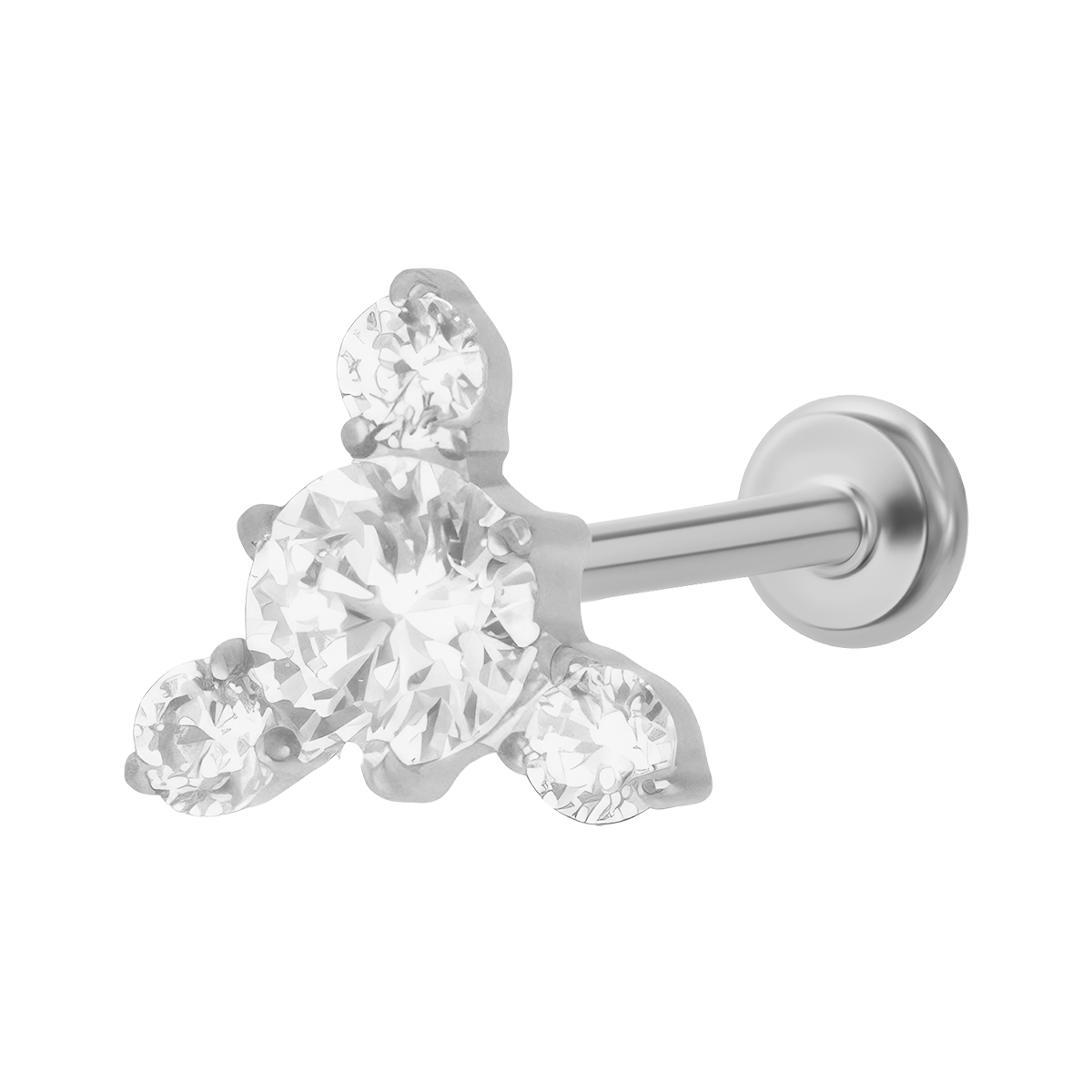Helix Flower Titanium Piercing