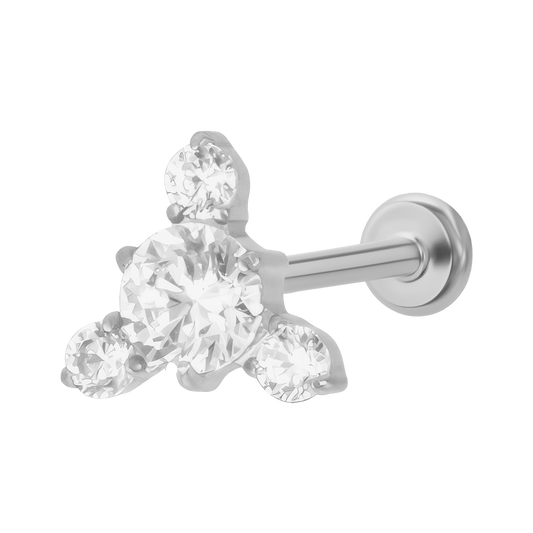 Helix Flower Titanium Piercing