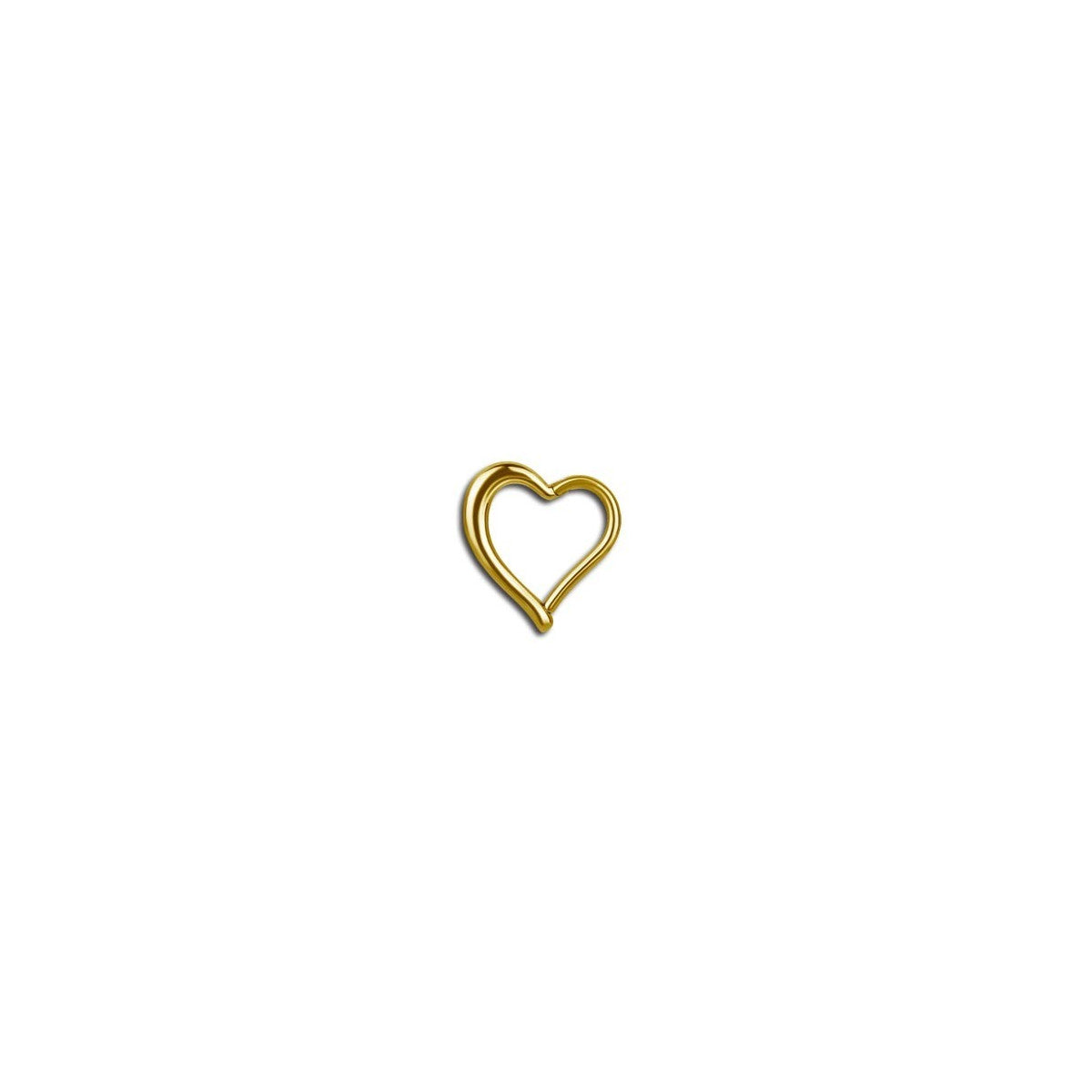 Heart Shaped Gold Daith Ring