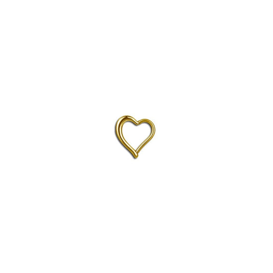Heart Shaped Gold Daith Ring