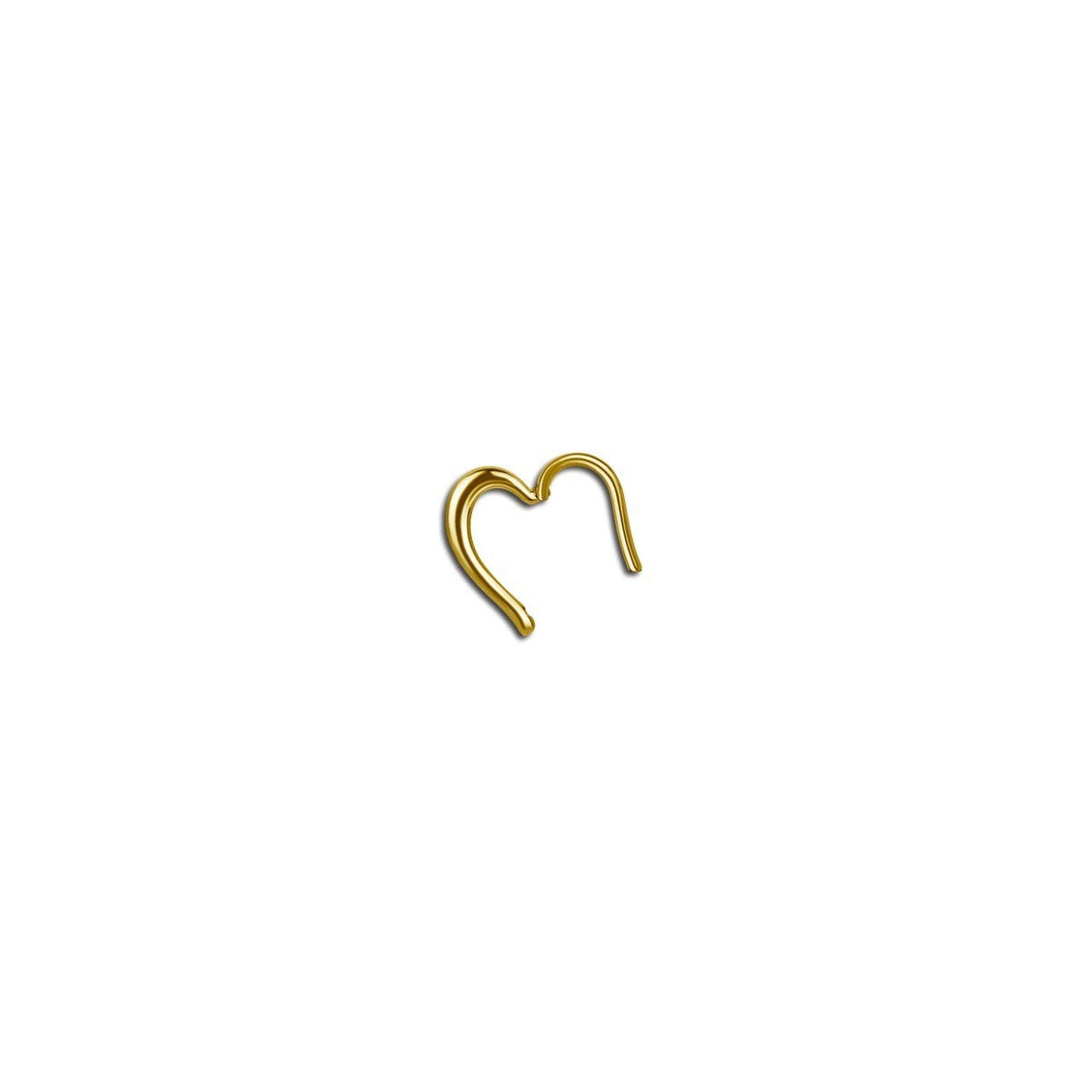Heart Shaped Gold Daith Ring