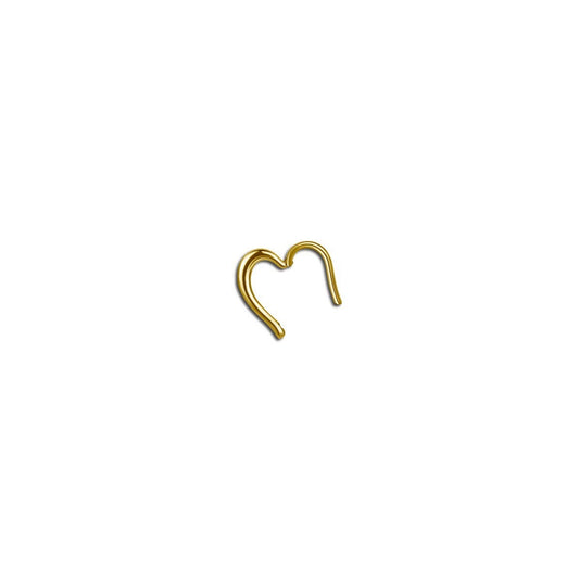 Heart Shaped Gold Daith Ring
