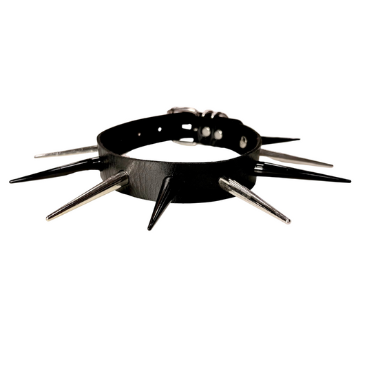 Xtreme Black Silver Choker