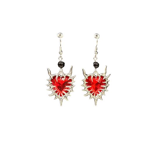 Caged Heart Earings