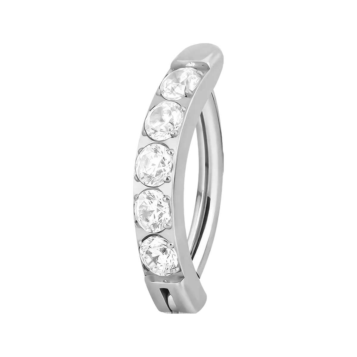 Navel Titanium 5 Jeweled Cuff