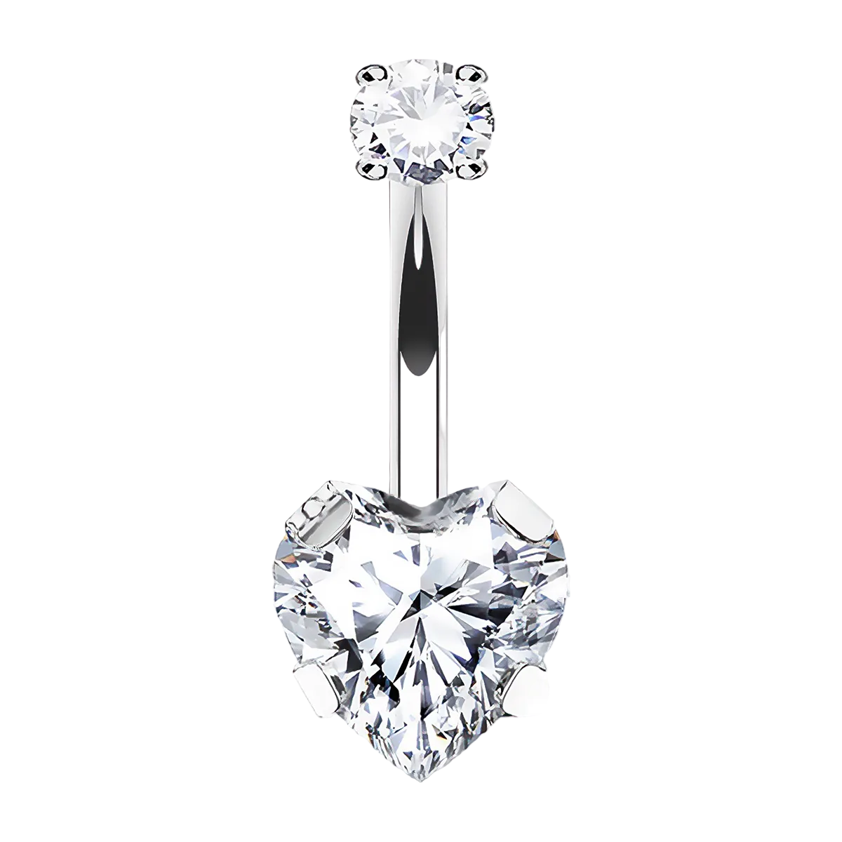 Navel Jewel Heart Titanium