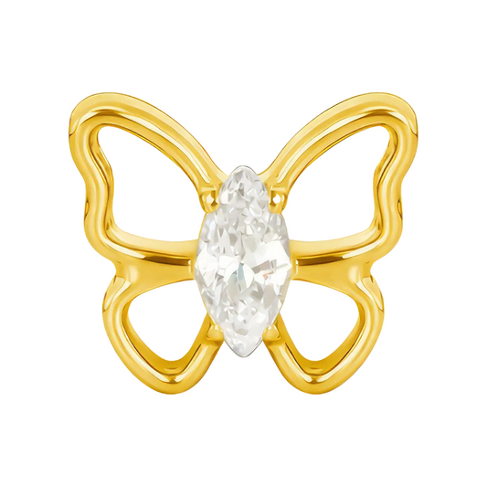 Helix Gold Open Butterfly Titanium