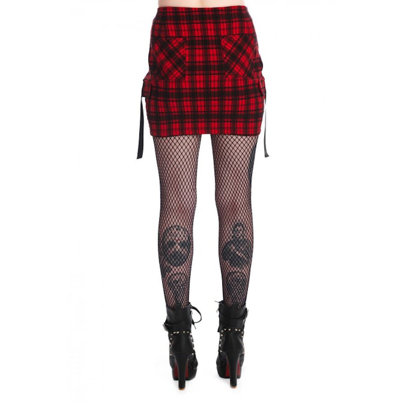 Kamala Red Strappy Skirt