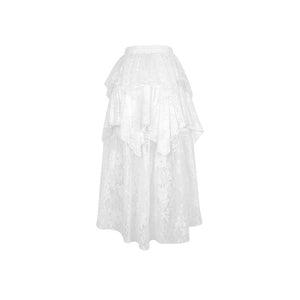 Punk Asymmetric Lace Skirt 159