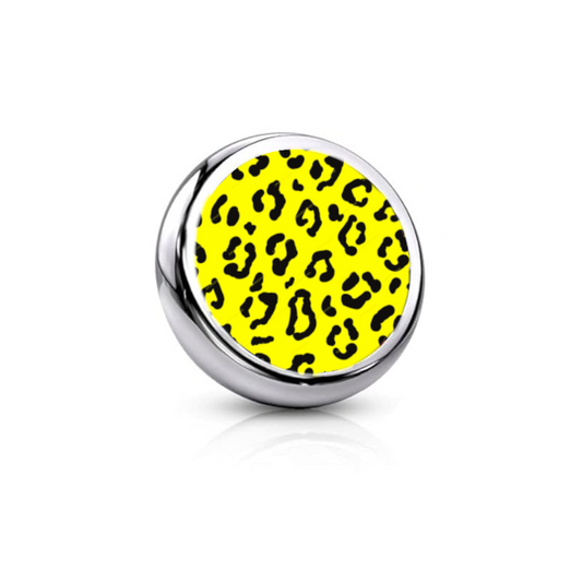 Micro Dermal Yellow Leopard Top