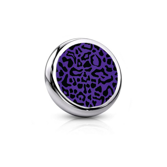 Micro Dermal Purple Leopard Top