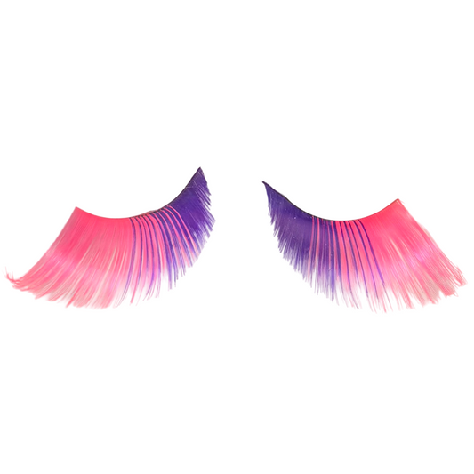 Stargazer Pink + Purple  Feathered Eyelashes