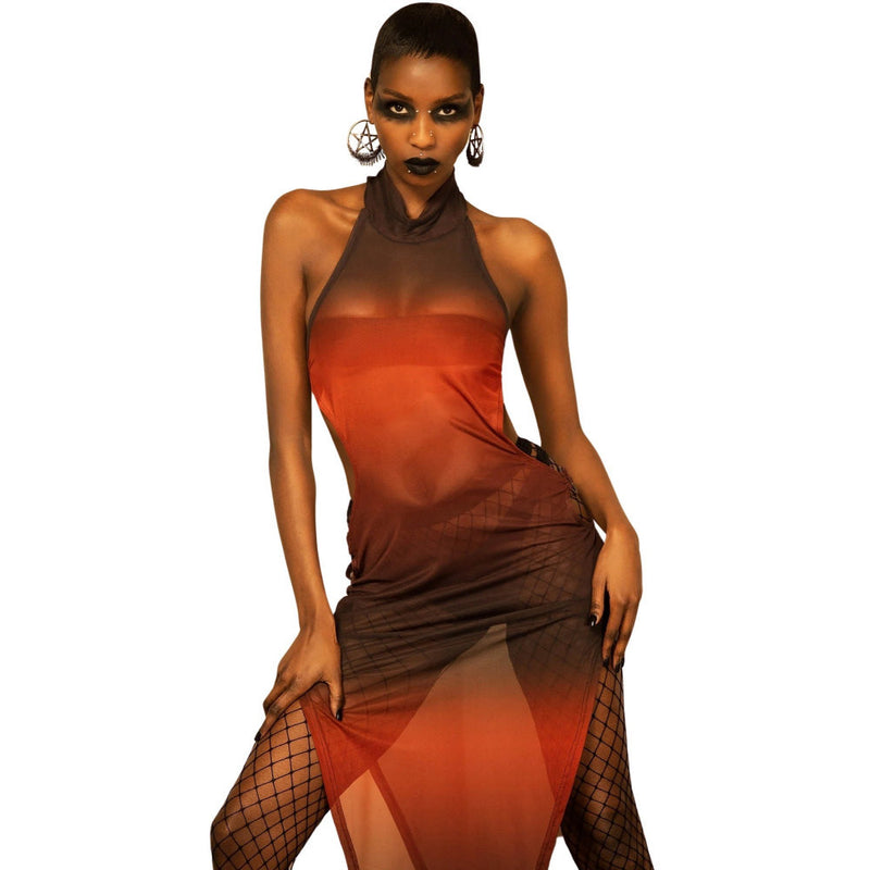 Killstar Scarlett Sundown Midi Dress