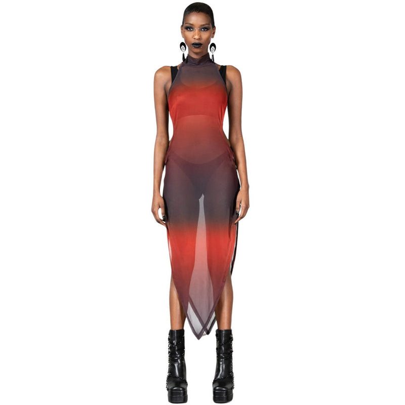 Killstar Scarlett Sundown Midi Dress