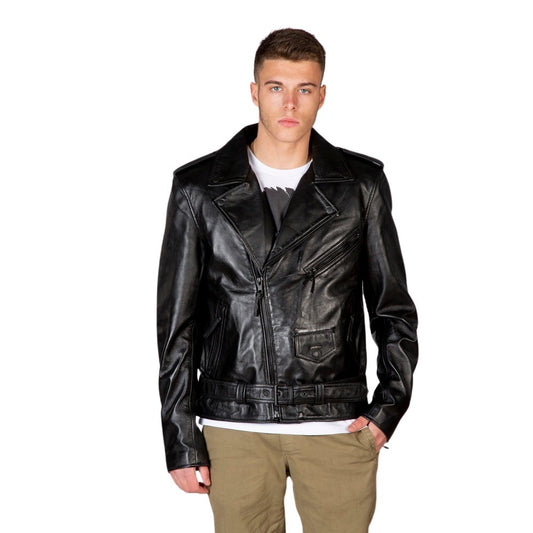 New Rock S1 Leather Biker Jacket
