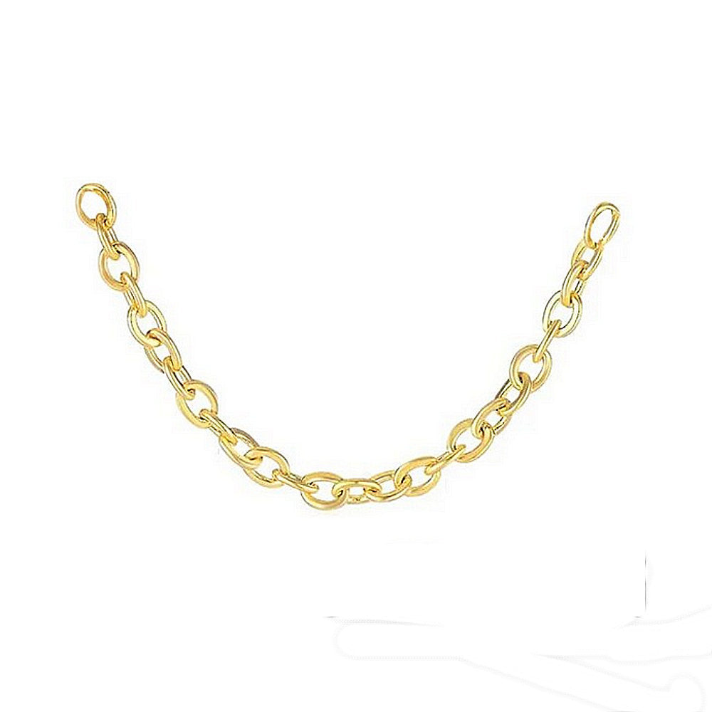 Golden Surgical Steel Nose Chain