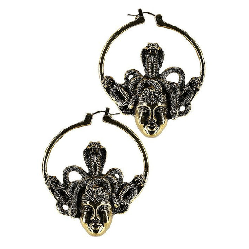 Medusa Gold Earrings